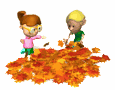 Playing in Leaves